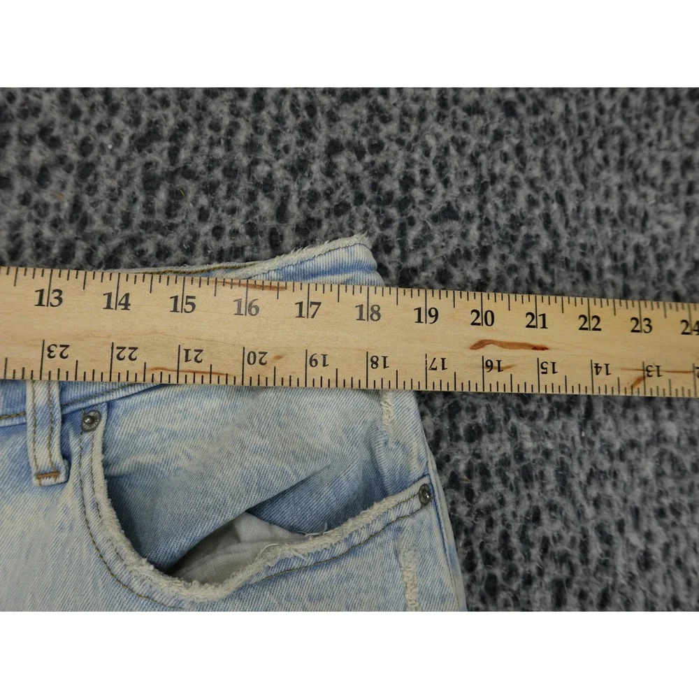 Abercrombie & Fitch 90s Relaxed Jean Womens 33/16S Light Wash High Rise Blue